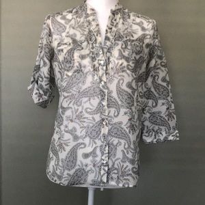 Zara paisley blouse